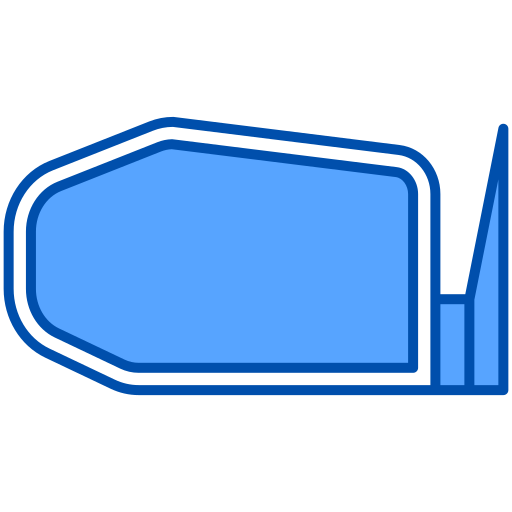 Side mirror Generic Blue icon