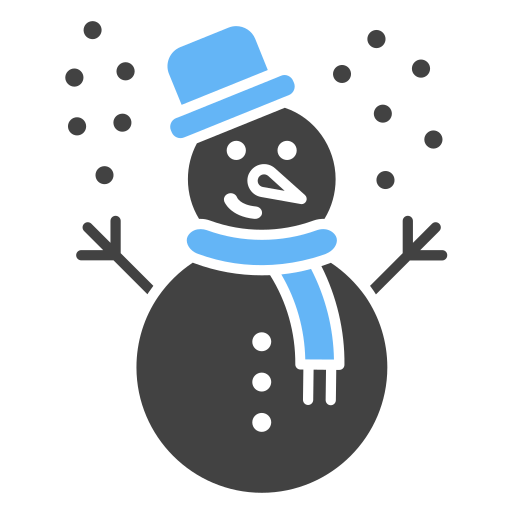 sneeuwman Generic Blue icoon