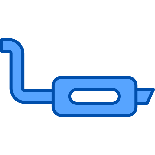 Exhaust pipe Generic Blue icon