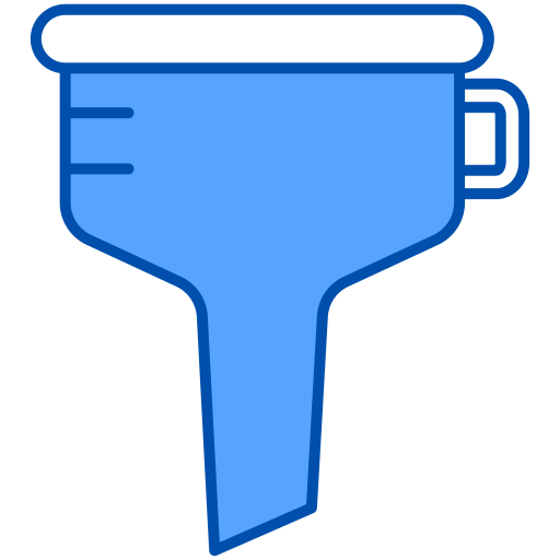 Oil funnel Generic Blue icon