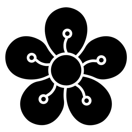 fleur de cerisier Generic Glyph Icône