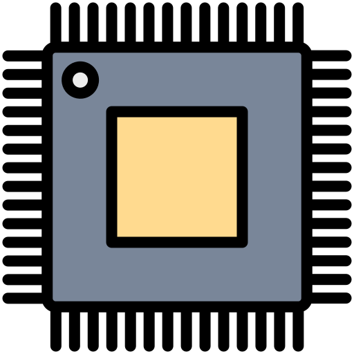 마이크로칩 Generic Outline Color icon