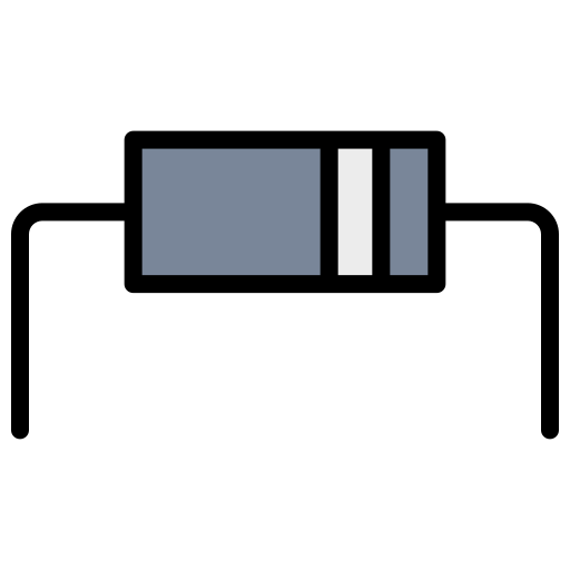 diodo Generic Outline Color icona