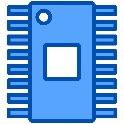 microchip Generic Blue Ícone