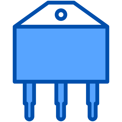 transistor Generic Blue icon