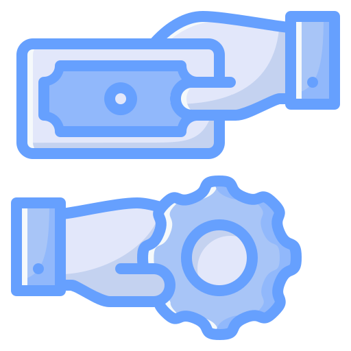 Compensation Generic Blue icon