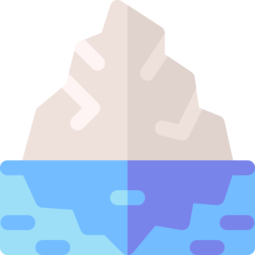 iceberg Basic Rounded Flat icona