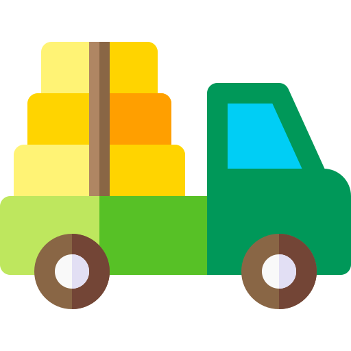 camioneta Basic Rounded Flat icono