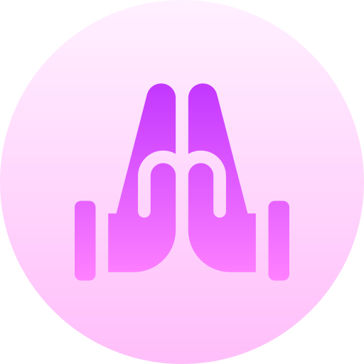 Namaste Basic Gradient Circular icon