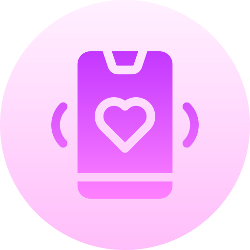 dating-app Basic Gradient Circular icoon