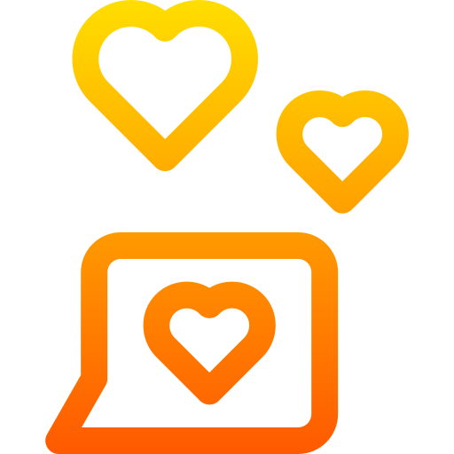 Love message Basic Gradient Lineal color icon