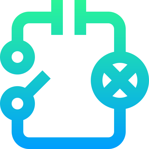 circuit Super Basic Straight Gradient Icône