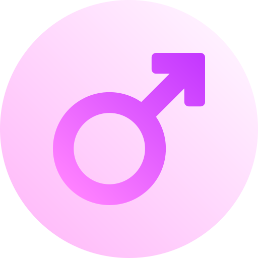 Мужской пол Basic Gradient Circular иконка