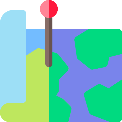 Map Basic Rounded Flat icon