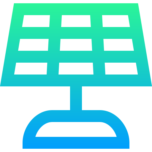 Solar panel Super Basic Straight Gradient icon