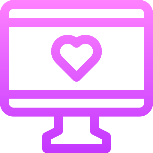 ordenador personal Basic Gradient Lineal color icono