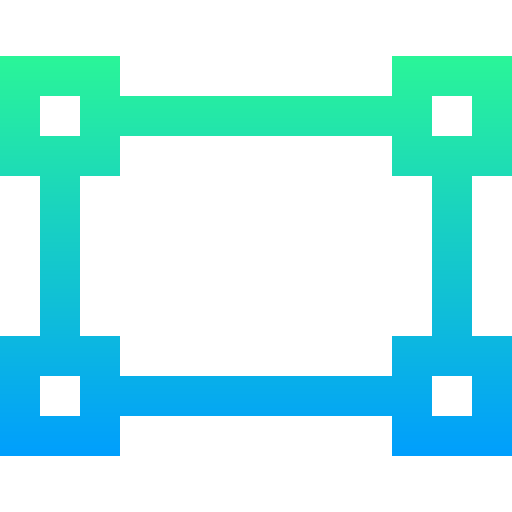 rectángulo Super Basic Straight Gradient icono