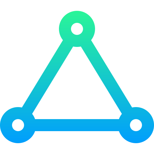 Triangle Super Basic Straight Gradient icon