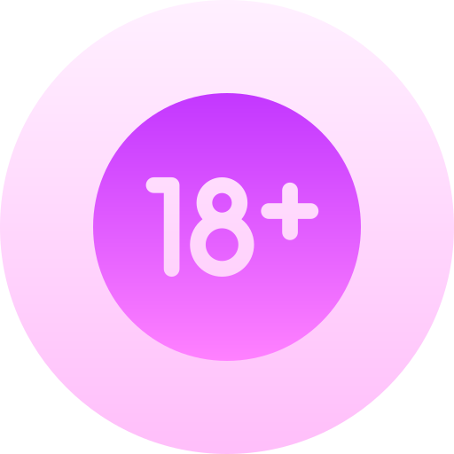 limite de edad Basic Gradient Circular icono
