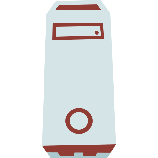 Башня ПК Cartoon Flat иконка