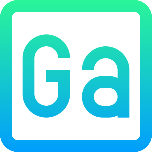 gallium Super Basic Straight Gradient icon