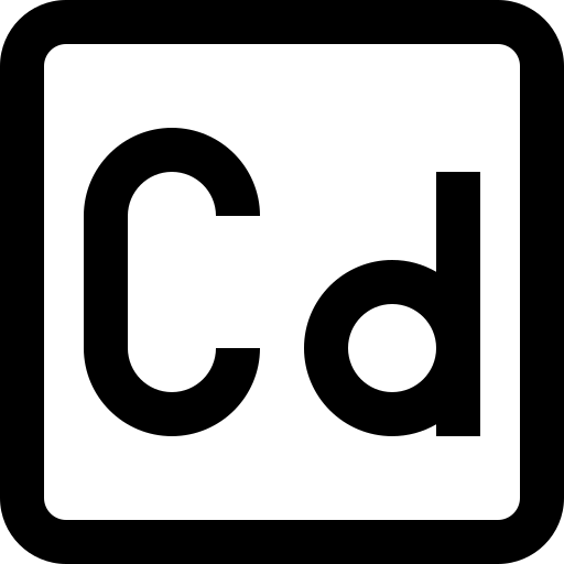 cadmium Super Basic Straight Outline icoon