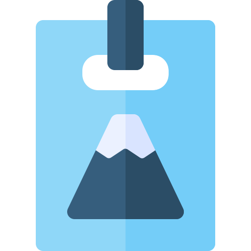 スキーパス Basic Rounded Flat icon