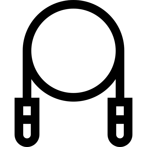 corda per saltare Basic Straight Lineal icona