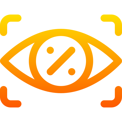 Eye Basic Gradient Lineal color icon