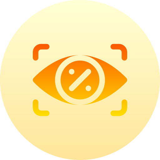 ojo Basic Gradient Circular icono
