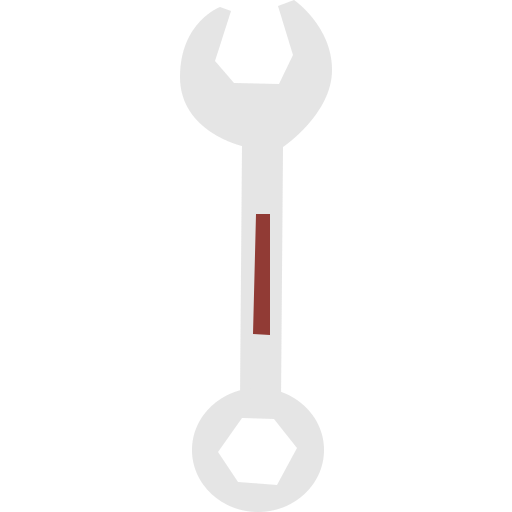 Wrench Cartoon Flat icon