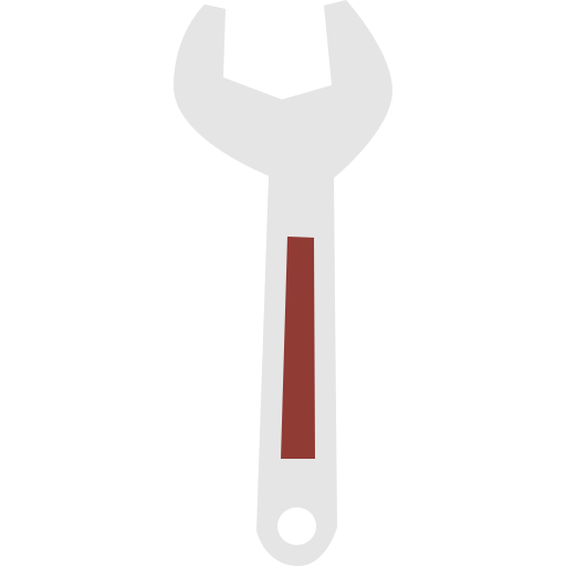 Wrench Cartoon Flat icon