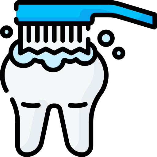 Brushing teeth Special Lineal color icon