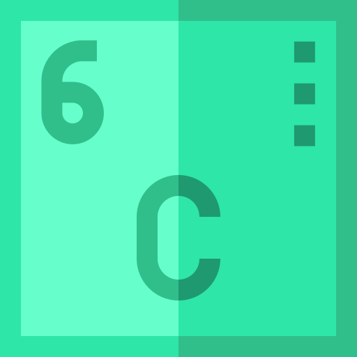 kohlenstoff Basic Straight Flat icon