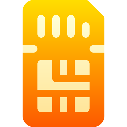 Sim card Basic Gradient Gradient icon