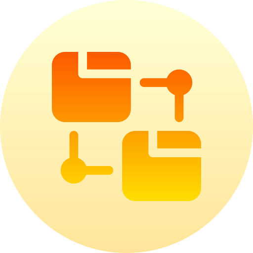 Data transfer Basic Gradient Circular icon