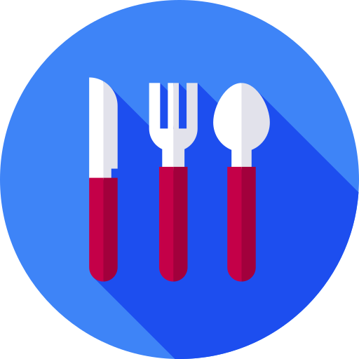Cutlery Flat Circular Flat icon
