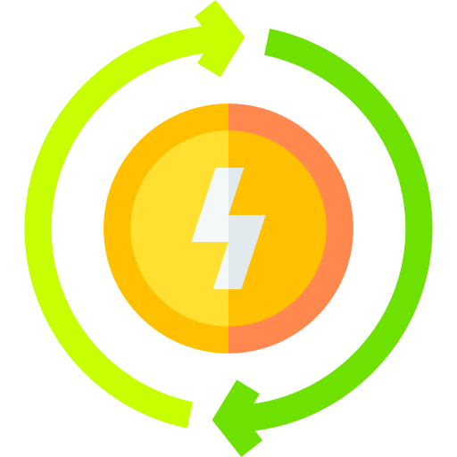 erneuerbare energie Basic Straight Flat icon