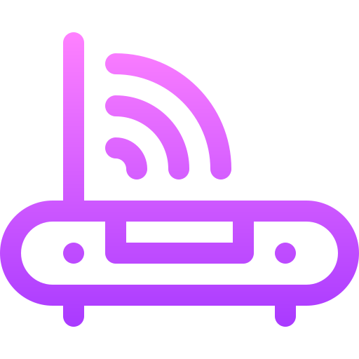 Router Basic Gradient Lineal color icon