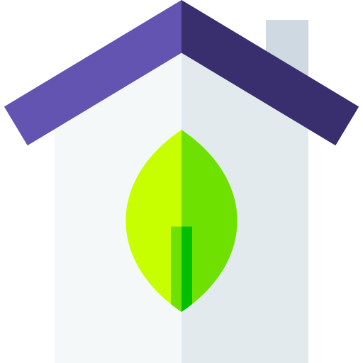 Eco home Basic Straight Flat icon