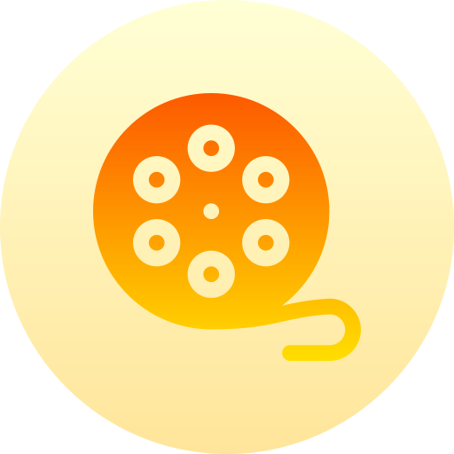フィルムリール Basic Gradient Circular icon