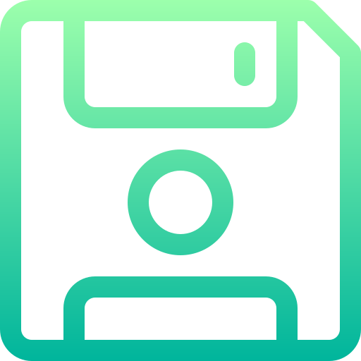 Floppy disk Basic Gradient Lineal color icon