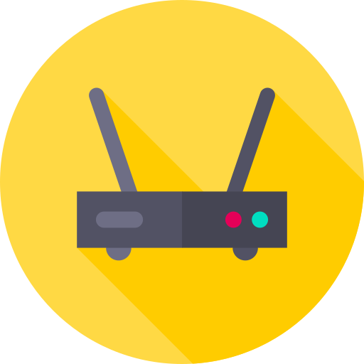 router Flat Circular Flat icon