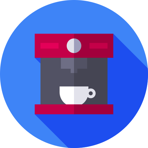 Coffee machine Flat Circular Flat icon