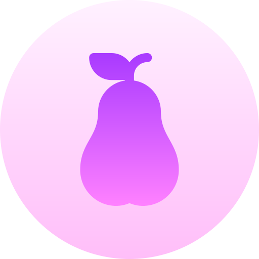梨 Basic Gradient Circular icon
