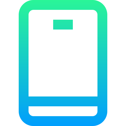 teléfono inteligente Super Basic Straight Gradient icono