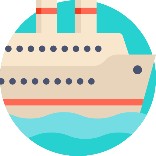 embarcacion Detailed Flat Circular Flat icono