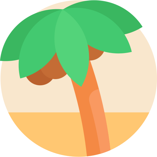Palm Detailed Flat Circular Flat icon
