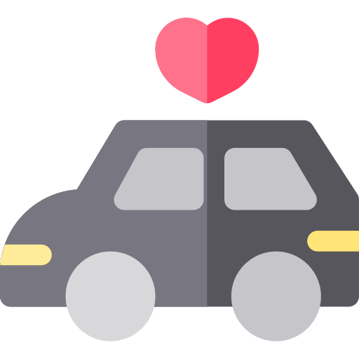 coche Basic Rounded Flat icono