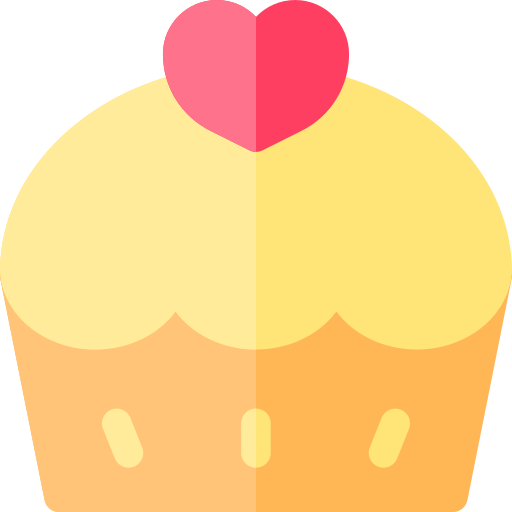 컵케익 Basic Rounded Flat icon